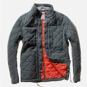 Relwen Men’s Medium Quilted Tanker, excellent condition, Grey/Green